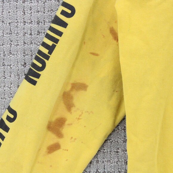 Foureyes Sweatshirt Mens Yellow Large L Pullover Anime Graphic Art Cotton Y2k - Picture 6 of 10